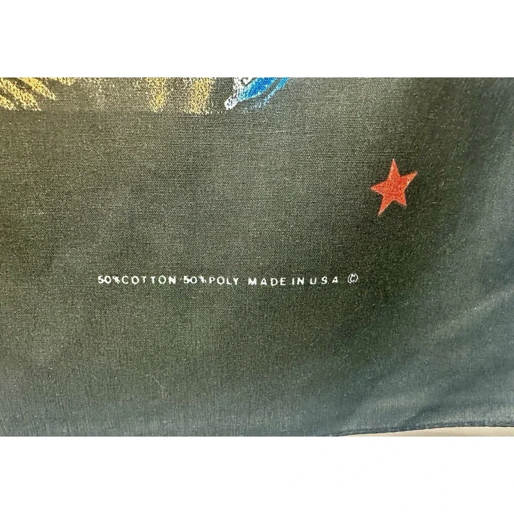 Vintage Harley Davidson Danger Bandanna 24x24 Inches